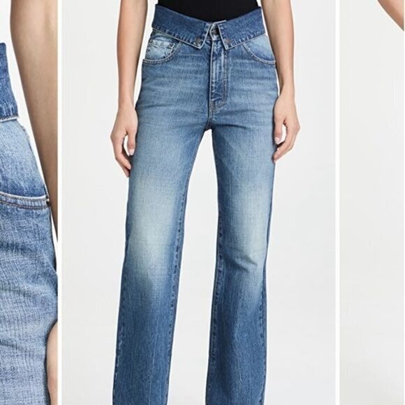 SER.O.YA Valerie Foldover High Rise Wide Leg Jean - Picture 12 of 12